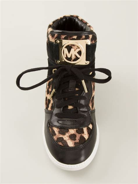 michael kors leopard print sneakers